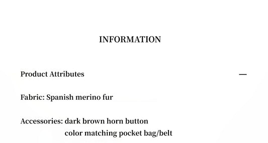 "Mocha Phantom" merinoullkappa med nedsänkt axel och asymmetrisk knappslå