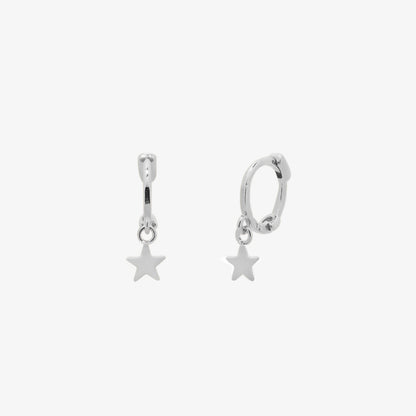 Star Charm Huggie Earring-5