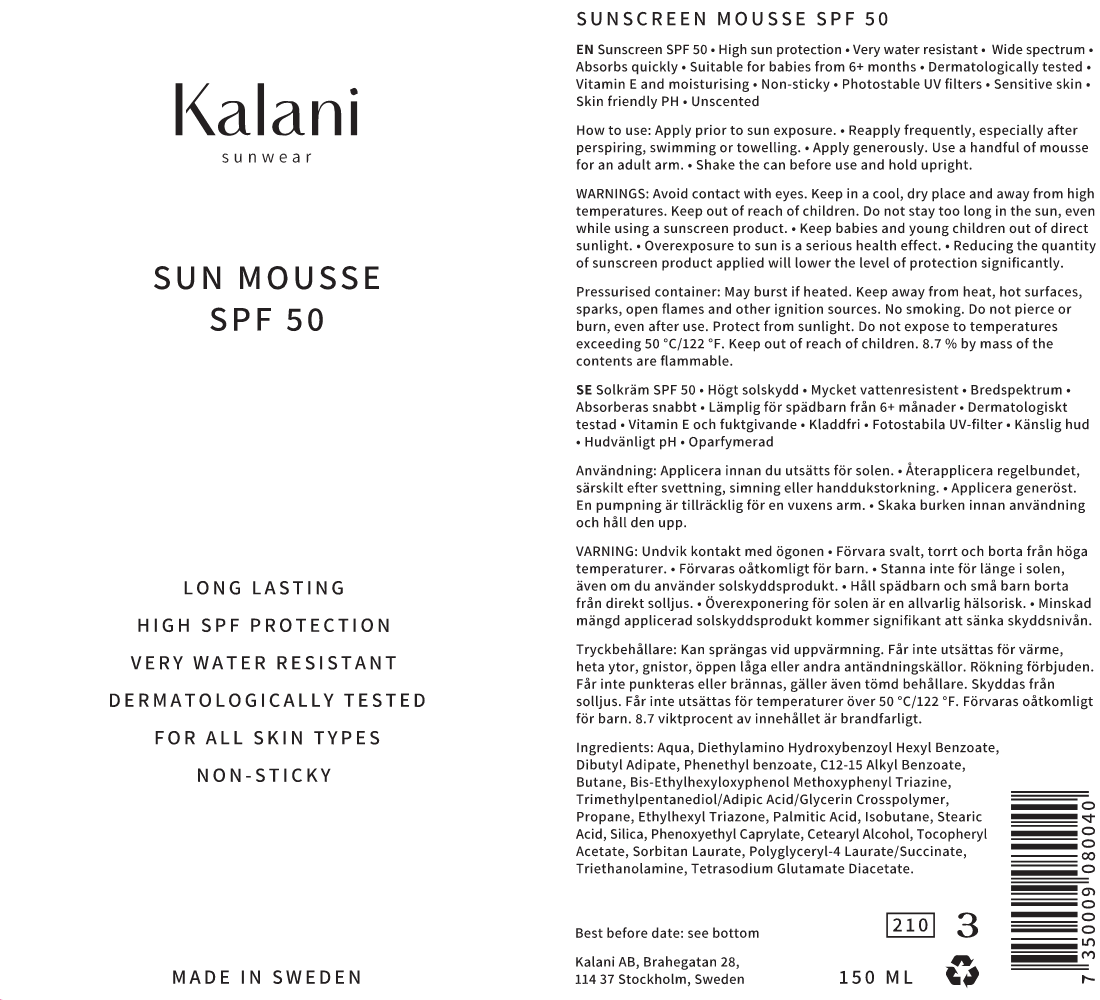 Kalani sunwear Sun Mousse SPF 50 (BOX with 6) 20% OFF-2