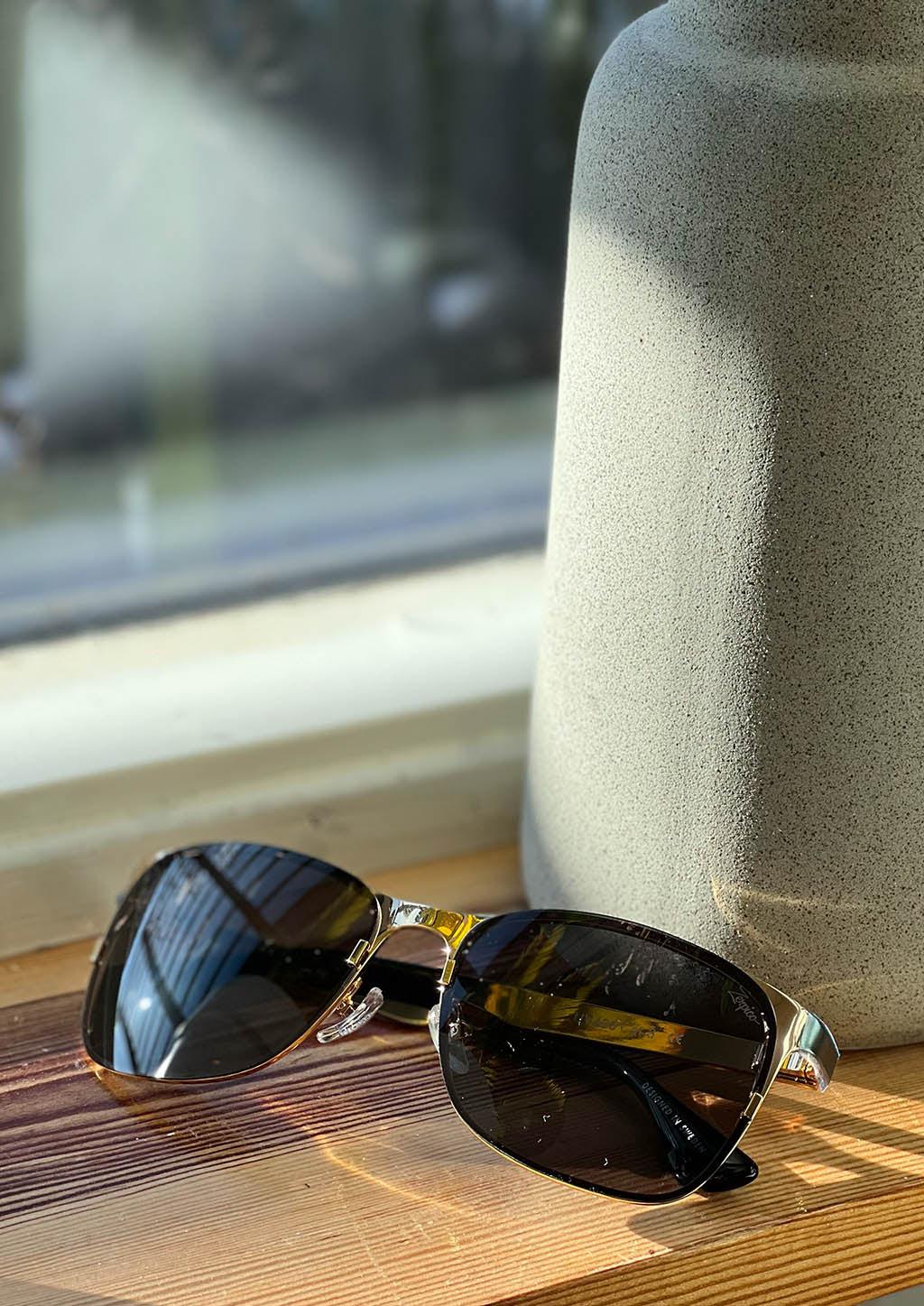 Titanium Wayfarer Sunglasses - V2 - 24K GOLD Plated